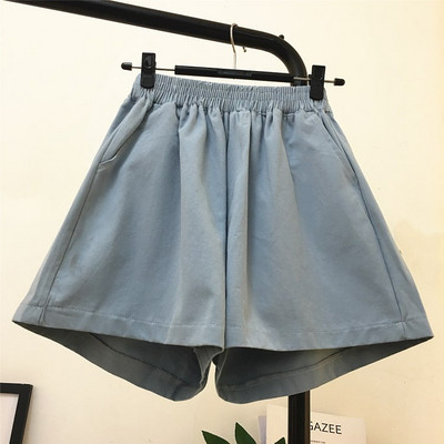 Női alkalmi rövidnadrág elasztikus derékkal, különböző színekben