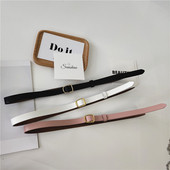 Vékony női eco bőr öv