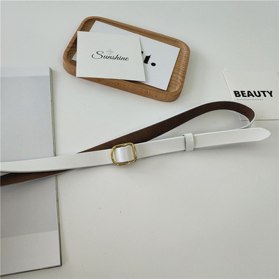 Vékony női eco bőr öv