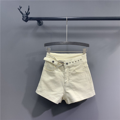 Új modell farmer rövidnadrág fém elemekkel