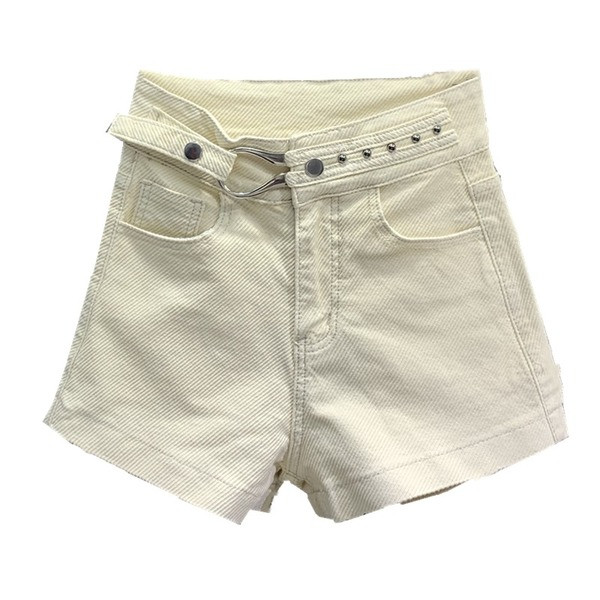 Új modell farmer rövidnadrág fém elemekkel