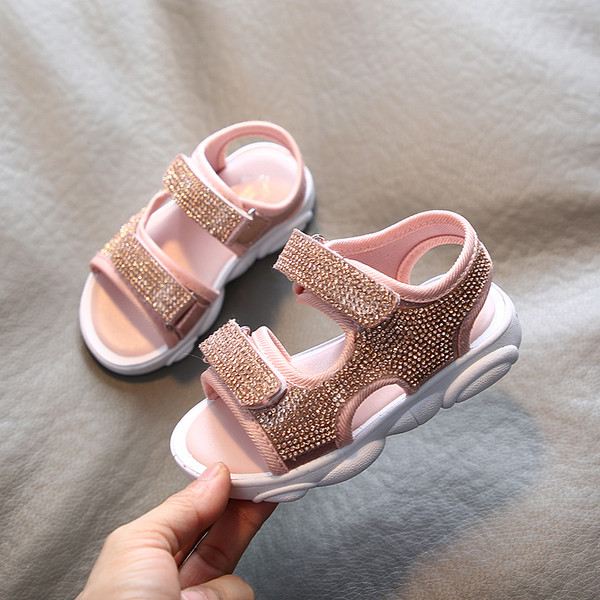 ÚJ modell gyerekszandál kövekkel és matricákkal lányoknak