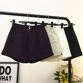 Ženske kratke hlače s džepovima i visokim strukom u više boja