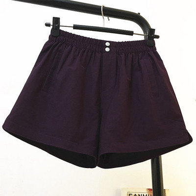 Ženske kratke hlače s džepovima i visokim strukom u više boja