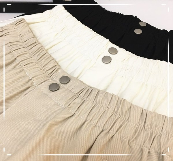 Ženske kratke hlače s džepovima i visokim strukom u više boja