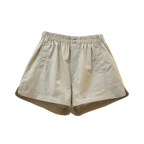 Ženske kratke hlače s džepovima i visokim strukom u više boja