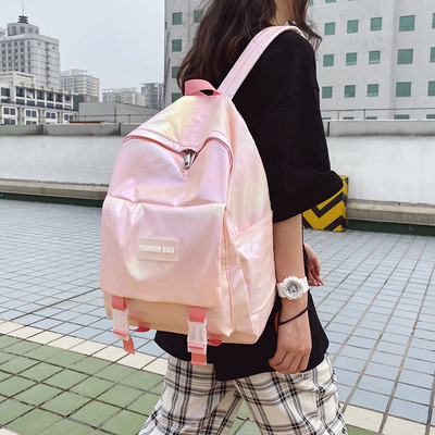 Hétköznapi női hátizsák új modellje kék és rózsaszín színben