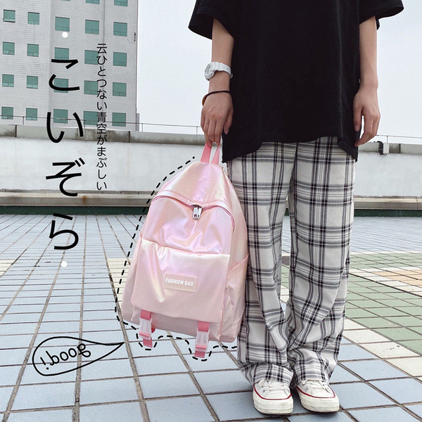 Hétköznapi női hátizsák új modellje kék és rózsaszín színben