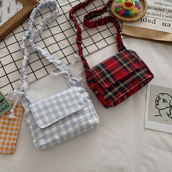 Új modell kockás női táska derékra és vállra