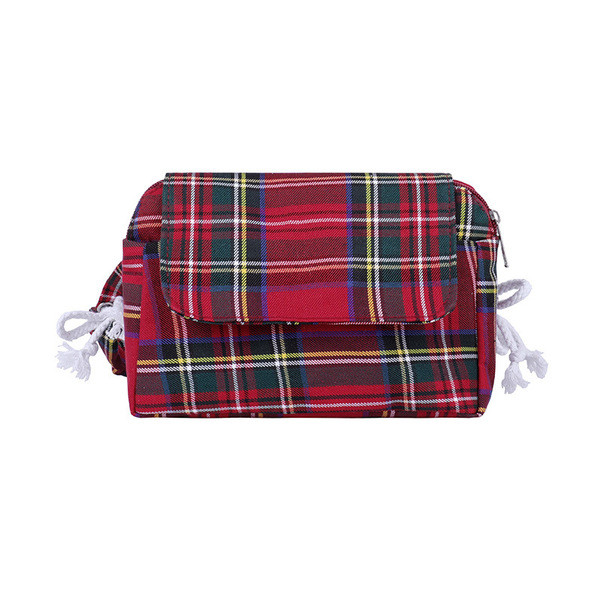 Új modell kockás női táska derékra és vállra