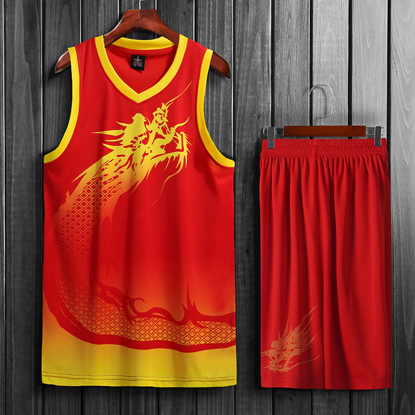 Vyriškas krepšinio rinkinys su drakono raštu