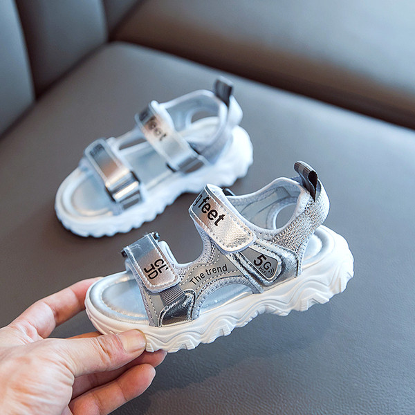 Σπορ-casual παιδικά σανδάλια με λουράκια βελκρό και παχιά σόλα