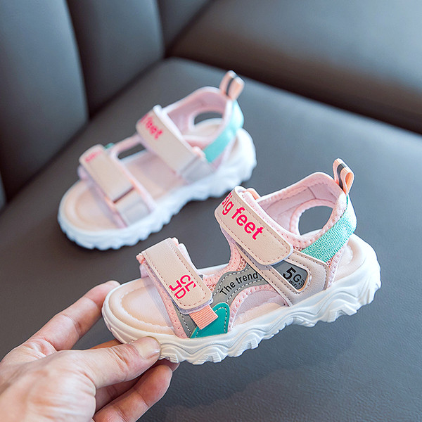 Σπορ-casual παιδικά σανδάλια με λουράκια βελκρό και παχιά σόλα