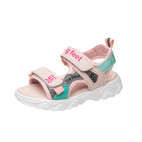 Σπορ-casual παιδικά σανδάλια με λουράκια βελκρό και παχιά σόλα