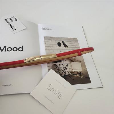 Γυναικεία λεπτή έκο δερμάτινη ζώνη με μεταλλικό στοιχείο