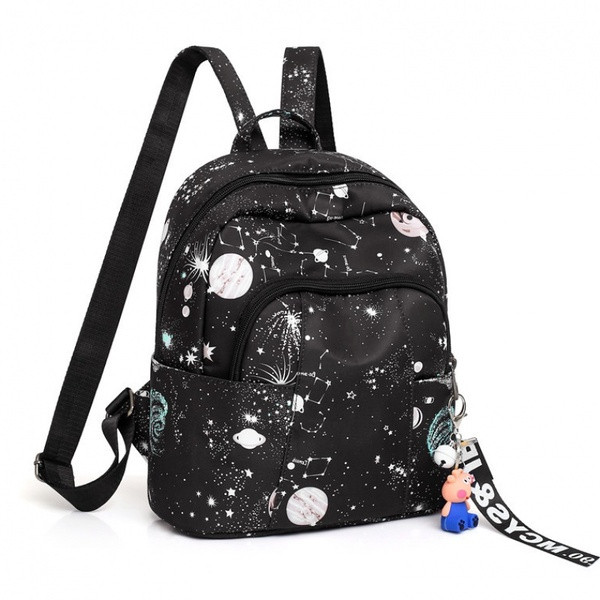 Női hátizsákok új modellje fekete rátéttel