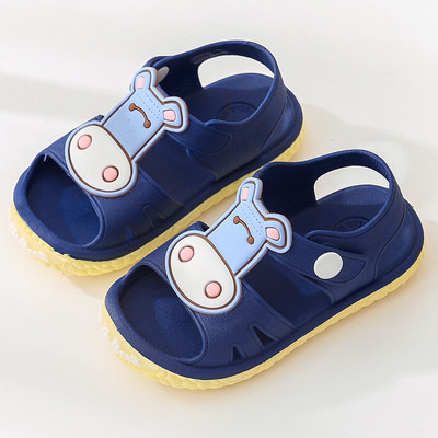 Casual παιδικά σανδάλια με απλικέ και κουμπιά