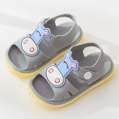 Casual παιδικά σανδάλια με απλικέ και κουμπιά