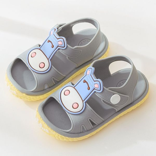 Casual παιδικά σανδάλια με απλικέ και κουμπιά