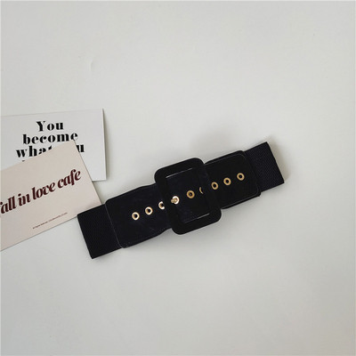 Öko velúrból készült rugalmas női széles öv