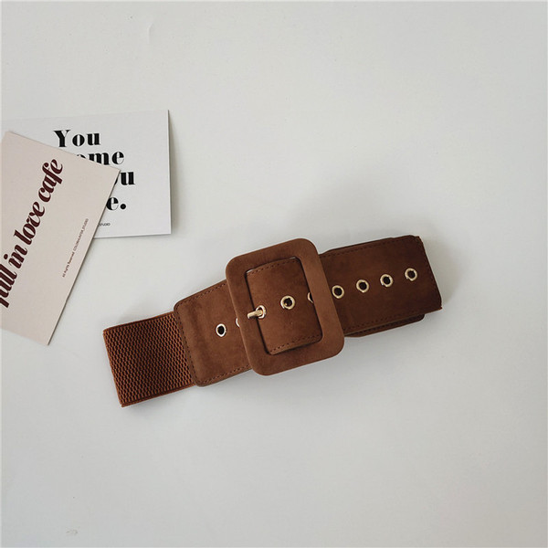 Öko velúrból készült rugalmas női széles öv