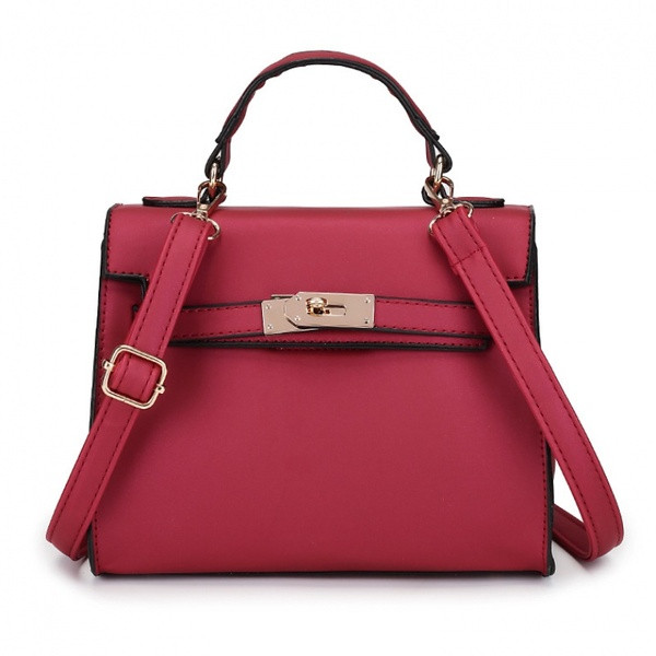 Öko bőrből készült női táska két füllel