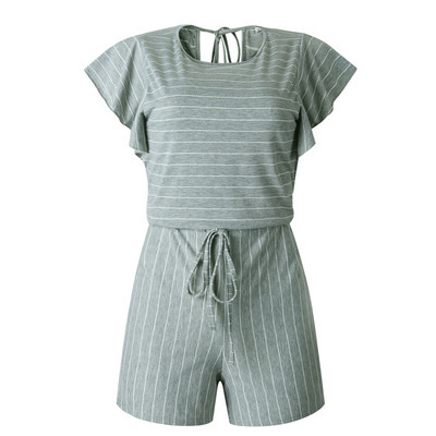 Γυναικείες καλοκαιρινές φόρμες με ελαστική μέση και κοντά μανίκια