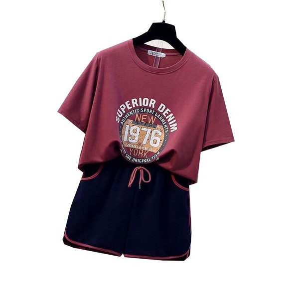 Naiste igapäevane komplekt kaheosalise trükiga