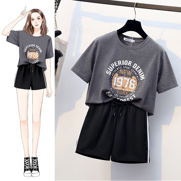 Naiste igapäevane komplekt kaheosalise trükiga