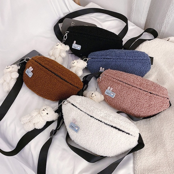 Új modell női puha táska derékra és vállra