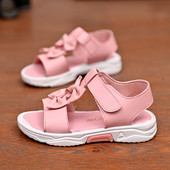 Alkalmi gyerekszandál szalaggal és szalagokkal