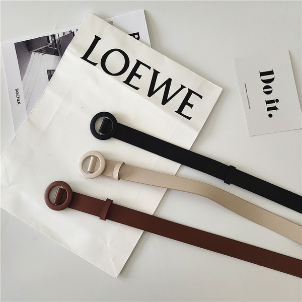 Ženski kožni remen također prikladan za struk