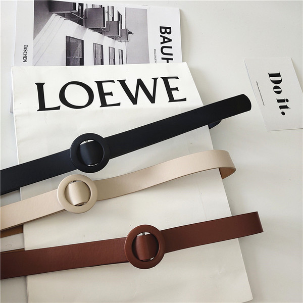 Ženski kožni remen također prikladan za struk