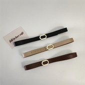 Női bőr öv fém elemmel