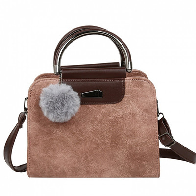 Modern női táska műbőrből bolyhos