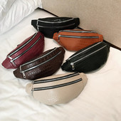 Novi model ženske torbe za struk i rame sa patentnim zatvaračima