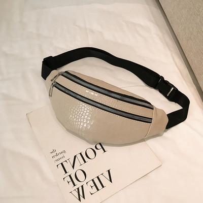 Novi model ženske torbe za struk i rame sa patentnim zatvaračima