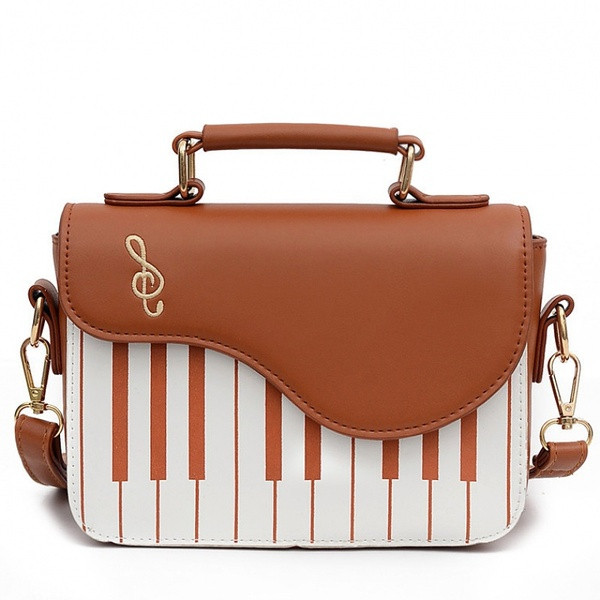 Γυναικεία τσάντα με μακριά λαβή και κέντημα