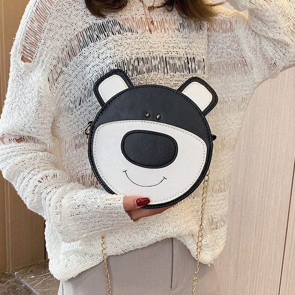 Új modell női táska 3D elemmel és fém lánccal