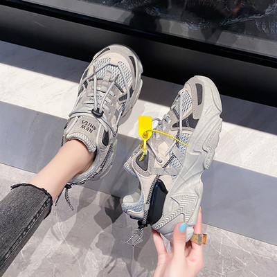 Νέο μοντέλο γυναικεία αθλητικά παπούτσια με κορδόνια και πλέγμα