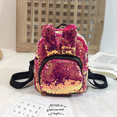 Új modell gyerek hátizsák flitterekkel és 3D elemmel