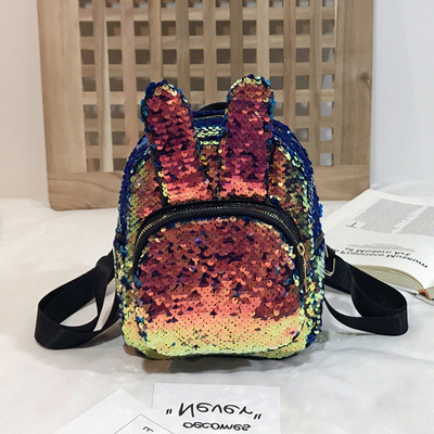 Új modell gyerek hátizsák flitterekkel és 3D elemmel