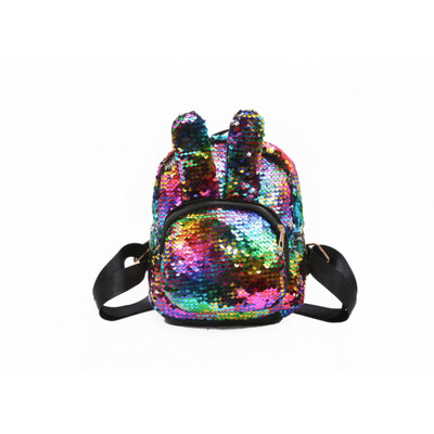 Új modell gyerek hátizsák flitterekkel és 3D elemmel