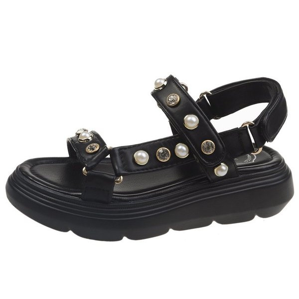 Ženske casual sandale sa perlama u tri boje