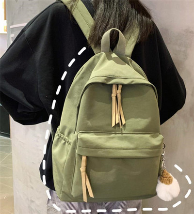 Ženski tekstilni ruksak s patentnim zatvaračima