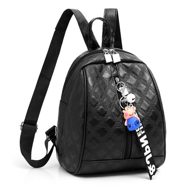 Modern női hátizsák ökobőr cipzárral