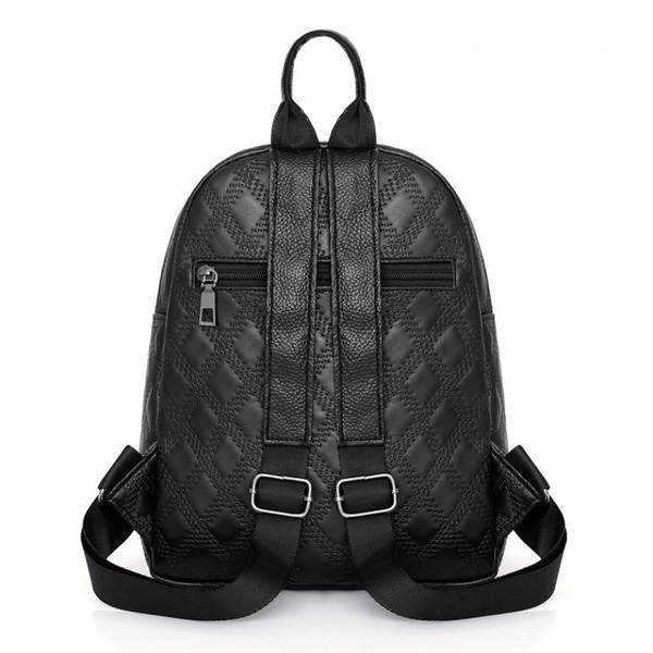 Modern női hátizsák ökobőr cipzárral