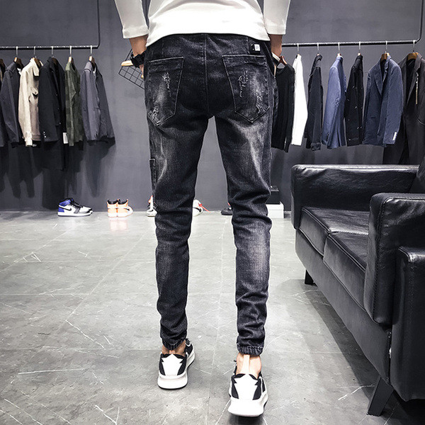 Ανδρικά σπορ-casual τζιν με τσέπες