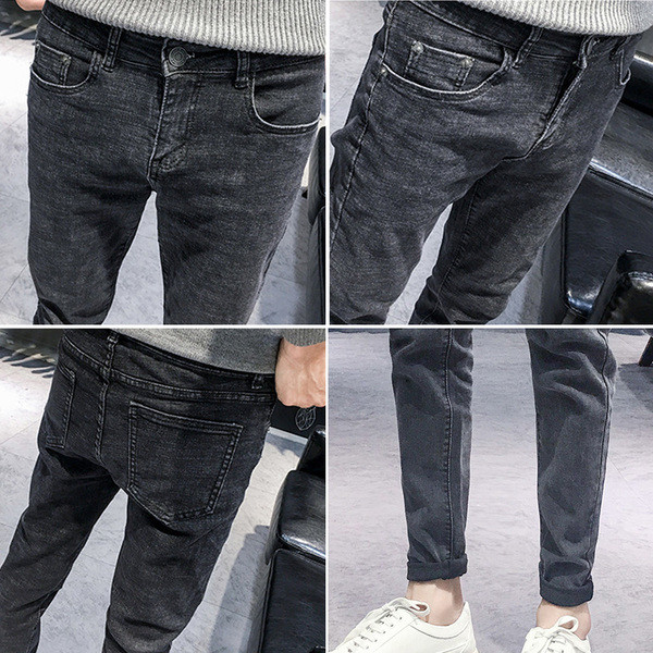 Férfi alkalmi farmer sima modell