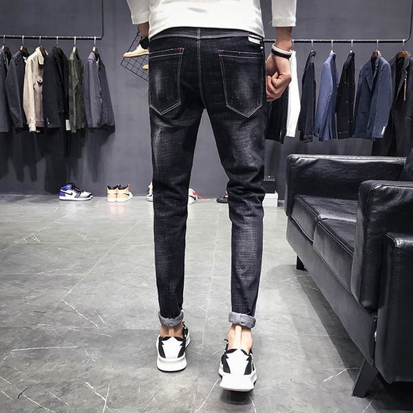 Ανδρικό τζιν άνοιξη-φθινόπωρο κλασικό μοντέλο